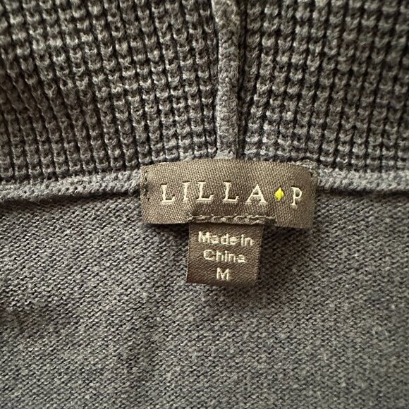 Lilla P Blue Hooded Open Cardigan - Picture 4 of 5